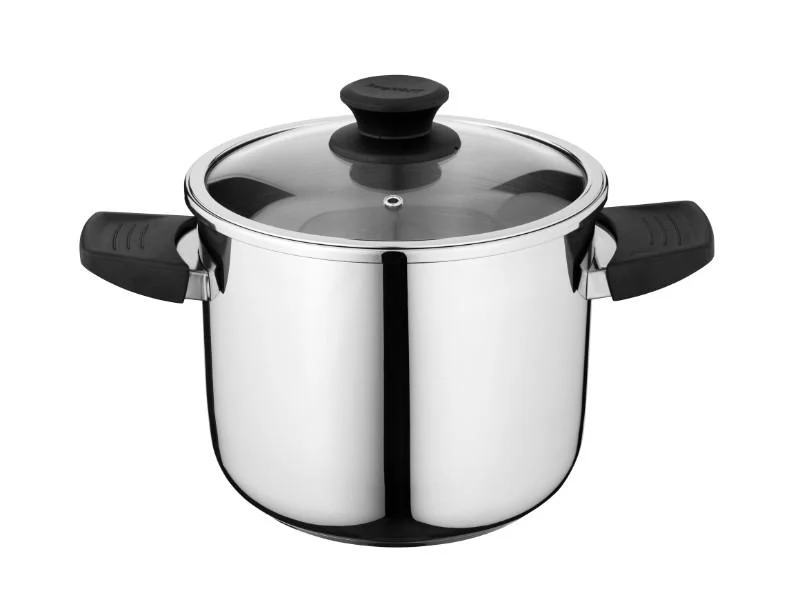 BergHOFF Essentials 2Pc 18/10 Stainless Steel Pressure Cooker Set 7.4 Qt & 4.2Qt - Image 3