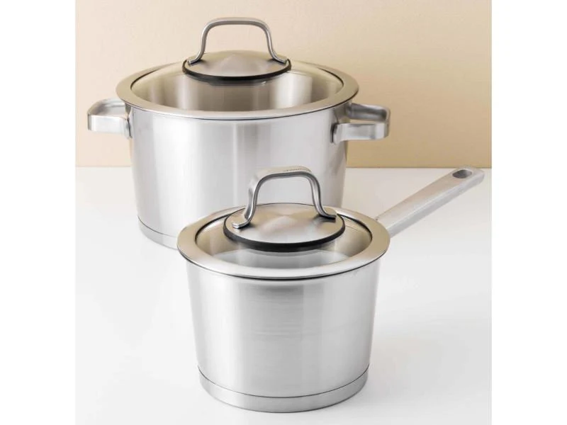 BergHOFF Manhattan 10Pc 18/10 Stainless Steel Cookware Set - Image 3