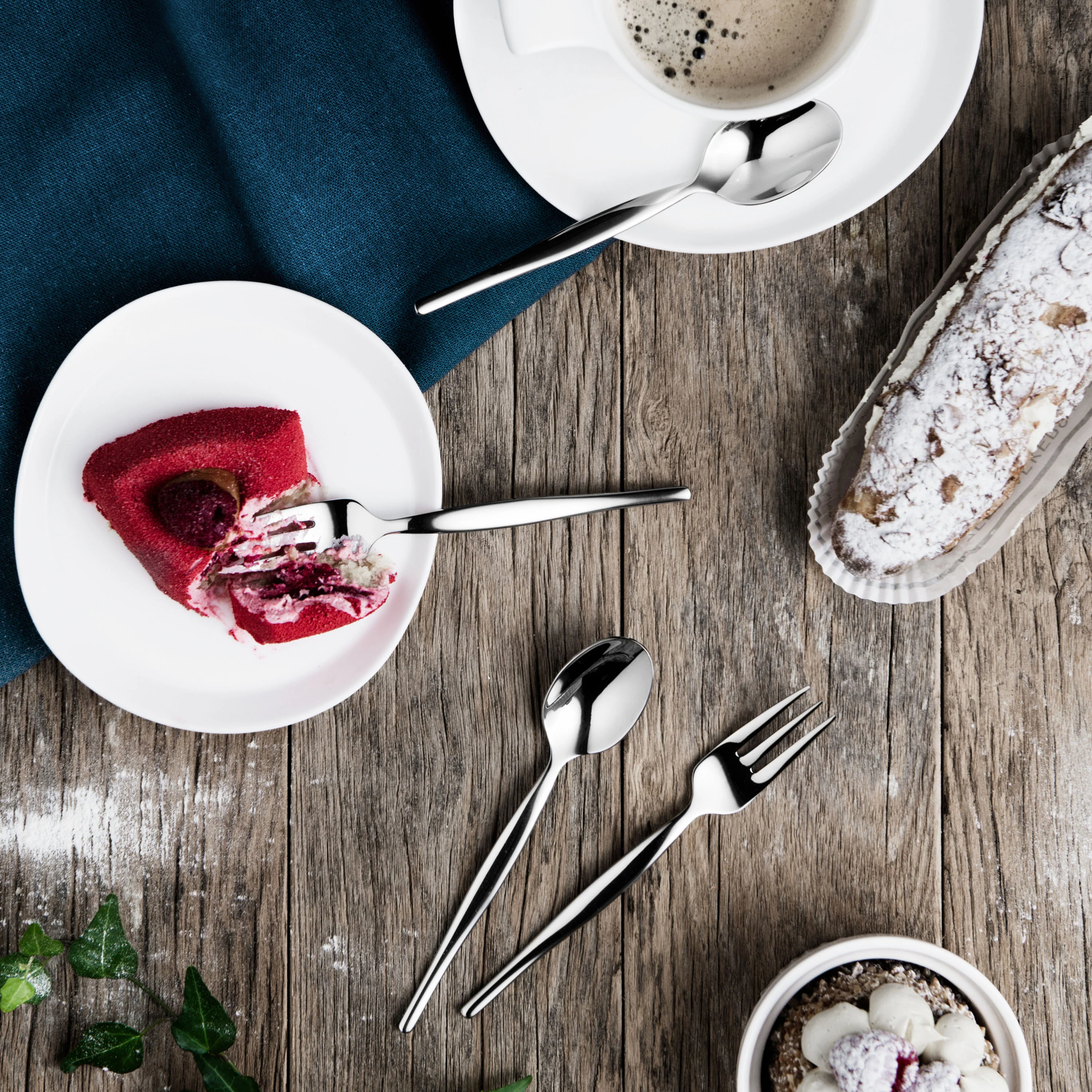 BergHOFF Essentials 30Pc 18/10 Stainless Steel Flatware Set, Finesse - Image 4