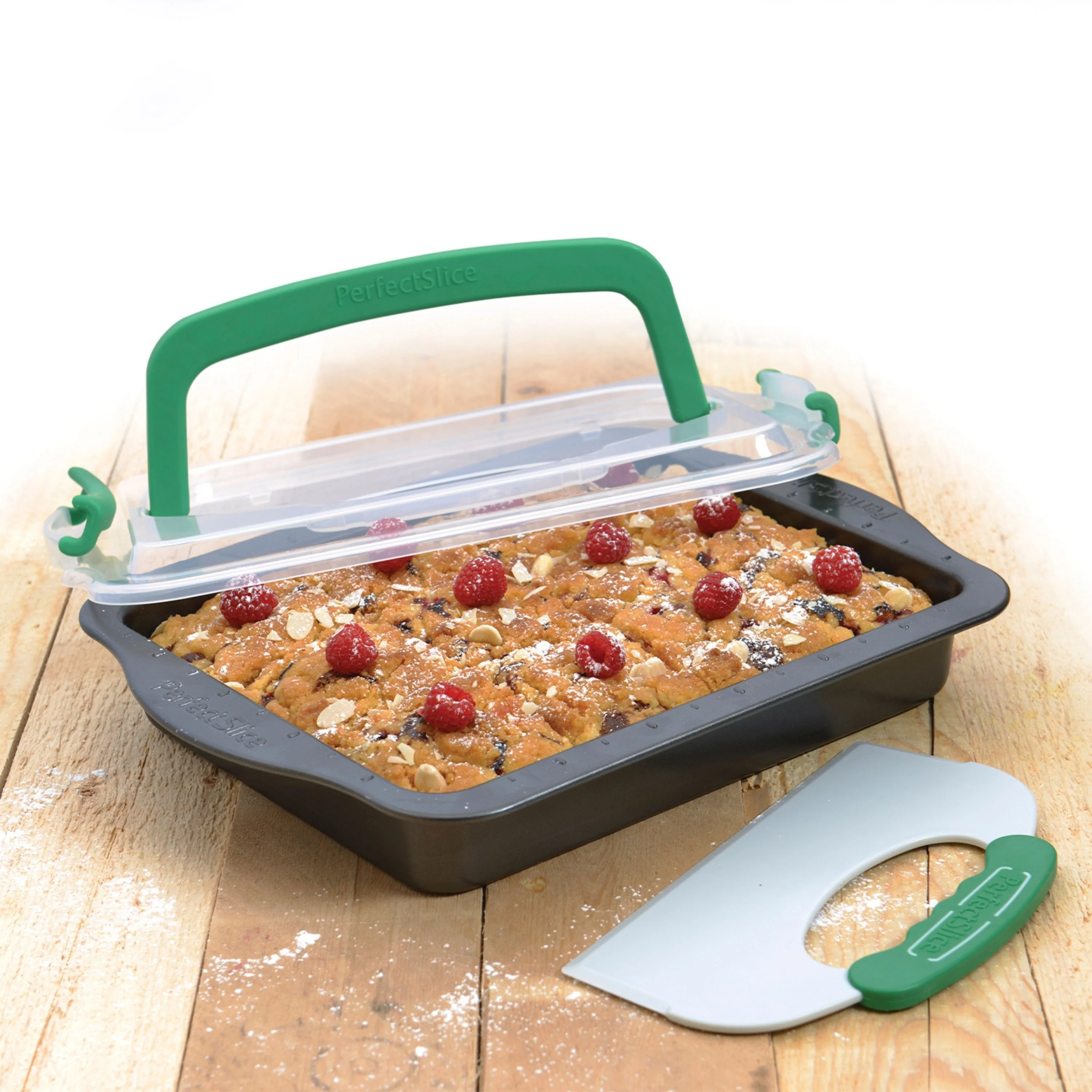 BergHOFF Perfect Slice 13" Covered Cake Pan with Tool - Image 3