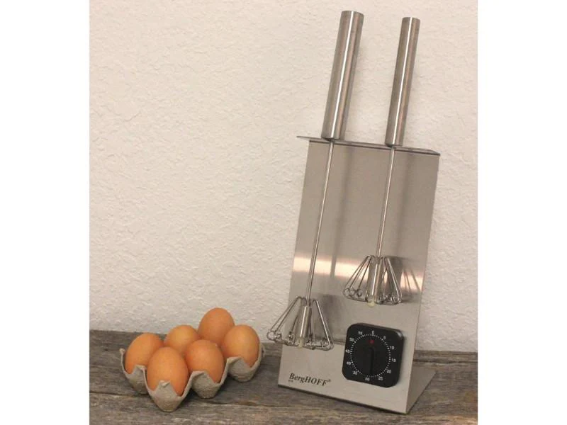 BergHOFF 2Pc Whisk Set with Stand, Silver - Image 3