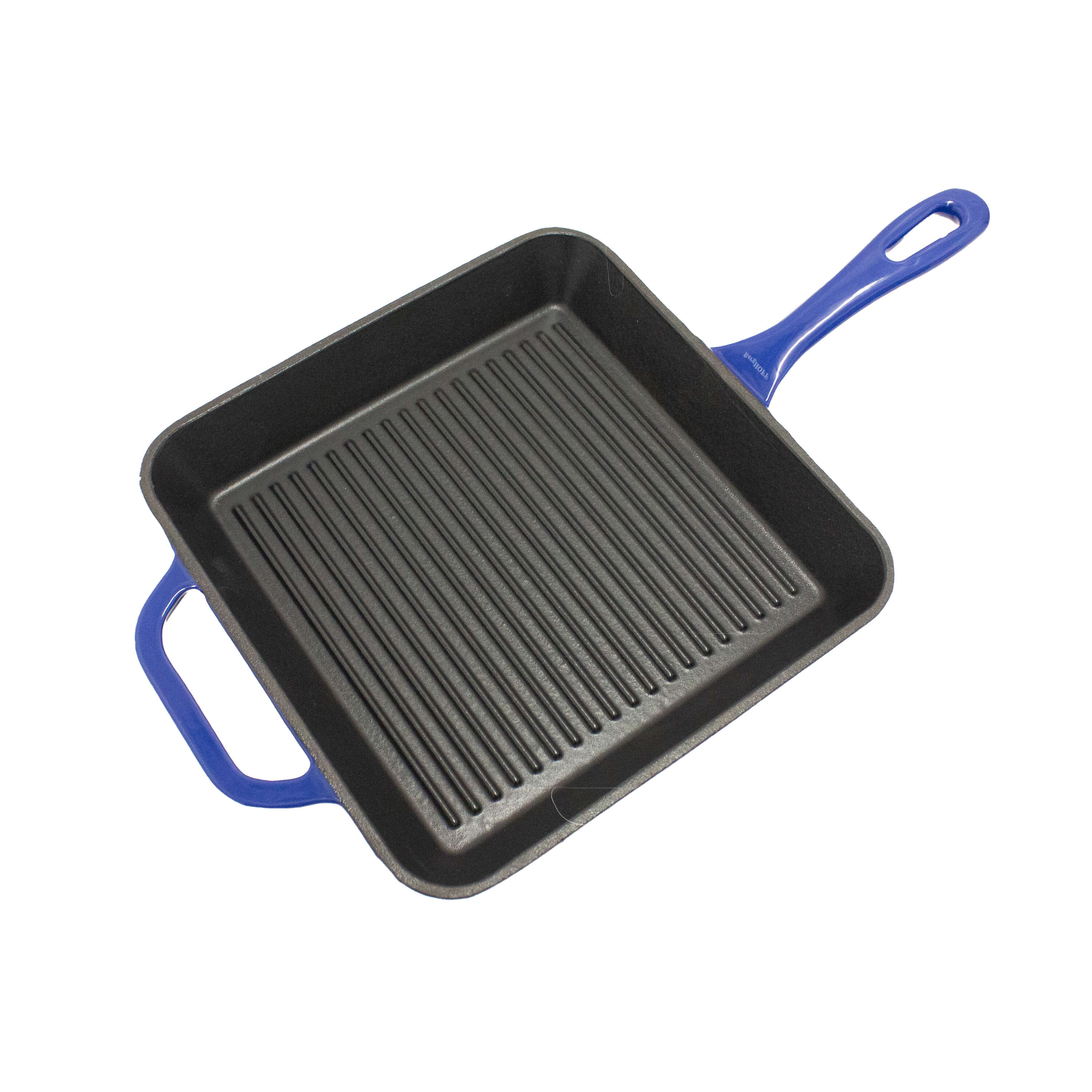 BergHOFF Neo 2pc Cast Iron 10" Fry and Grill Pan Cookware Set, Blue - Image 3