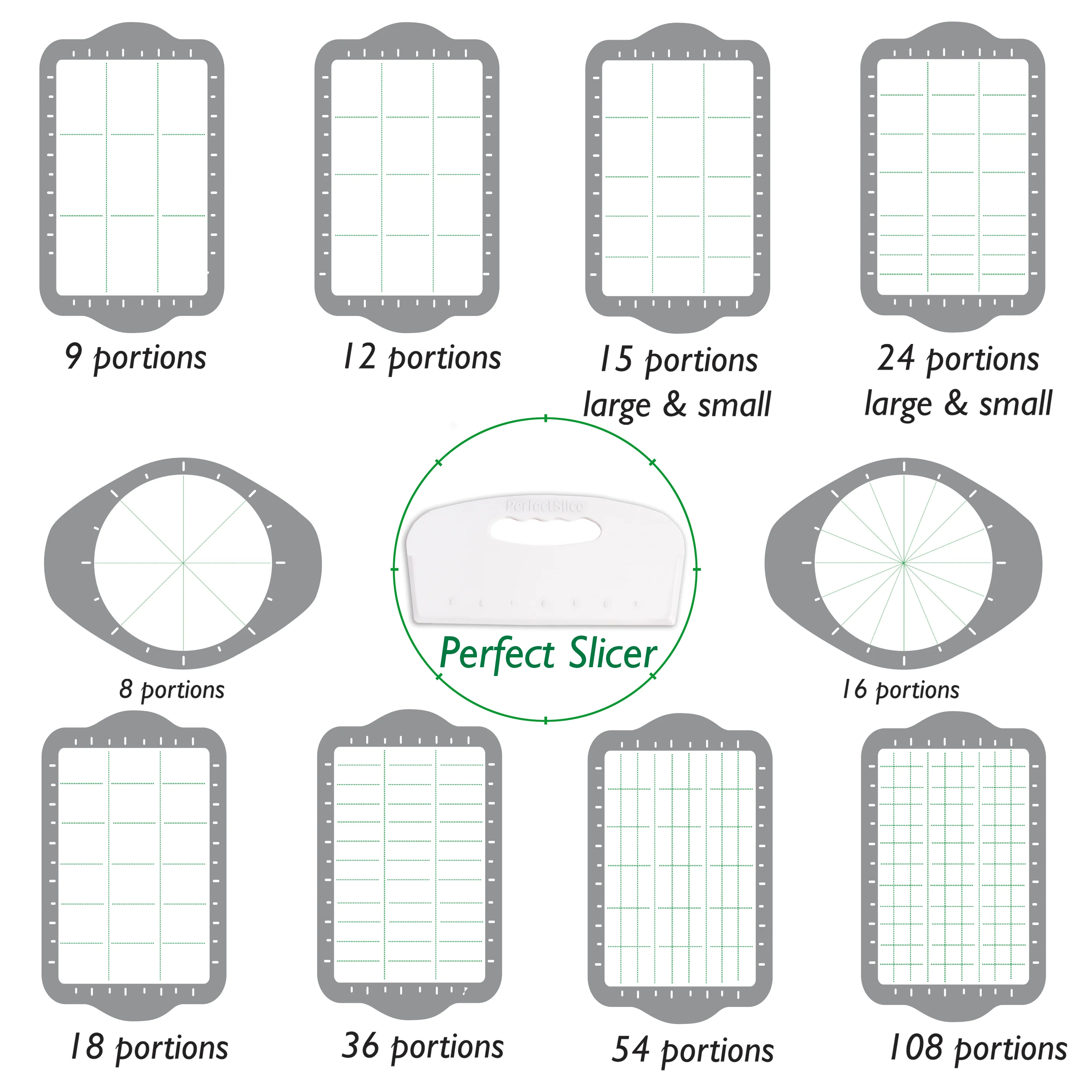 BergHOFF 11Pc Perfect Slice Bakeware Set, Silver & Green - Image 15