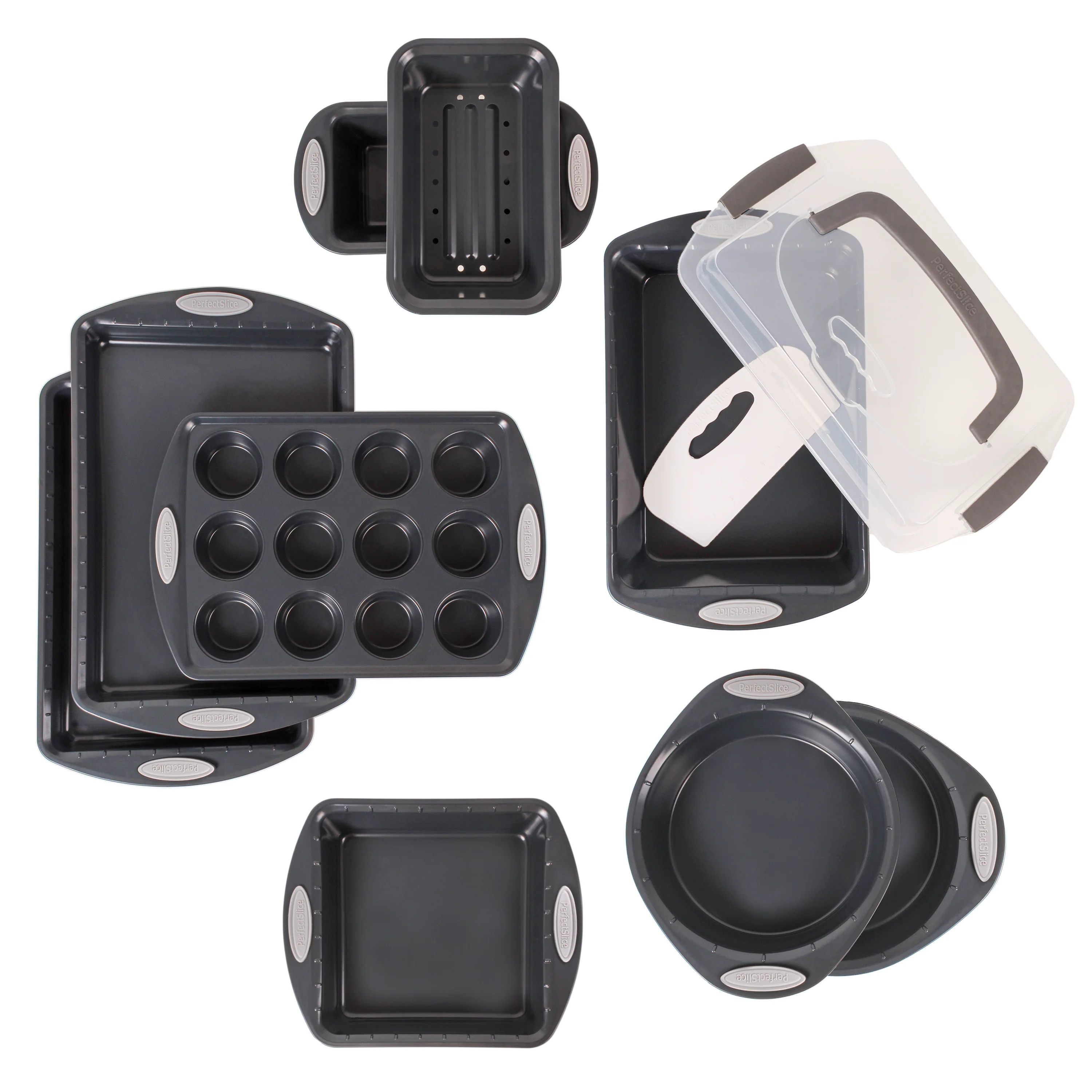 BergHOFF 11Pc Perfect Slice Bakeware Set, Silver - Image 5