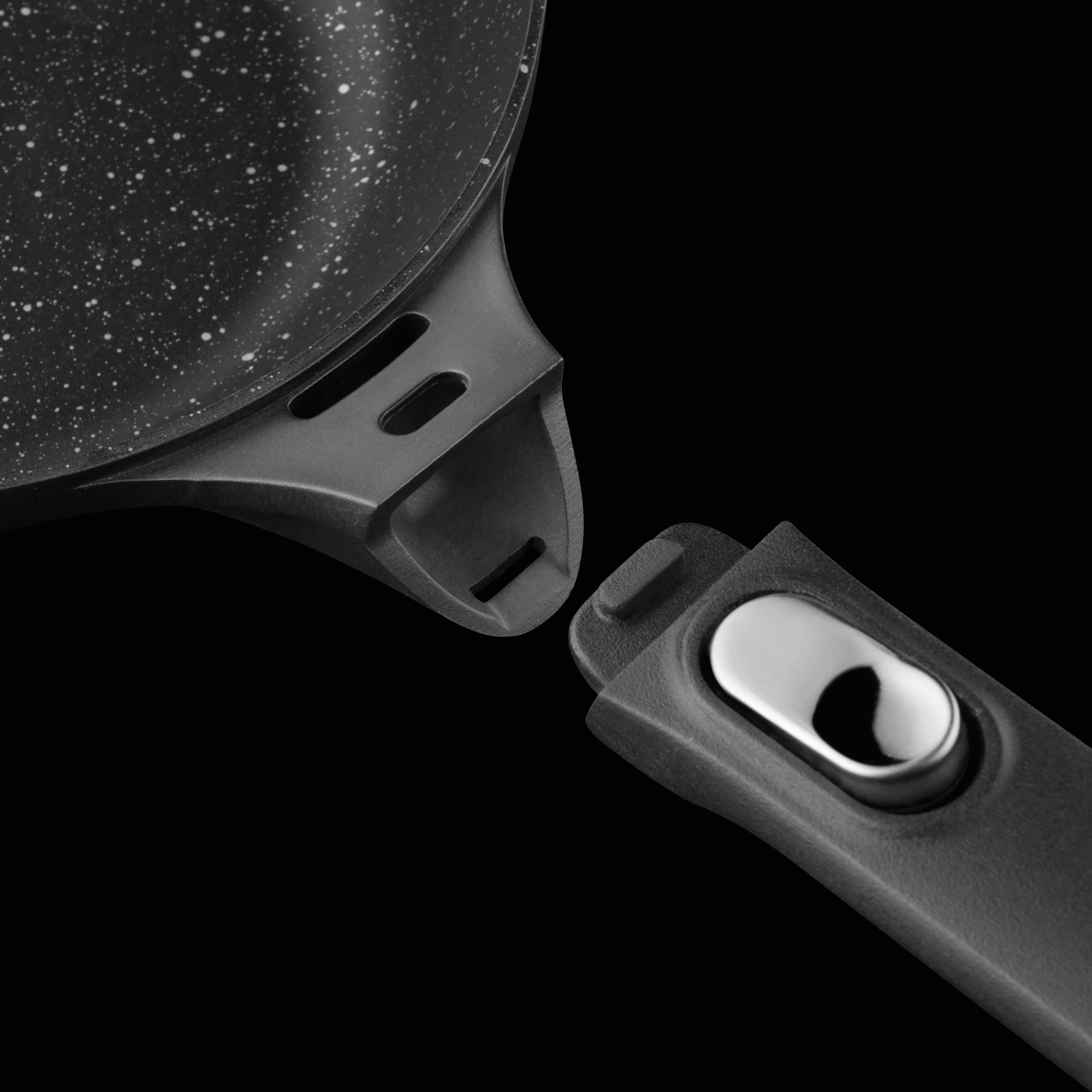 BergHOFF GEM 10" Non-stick Fry Pan, Detachable Handle, Black - Image 4