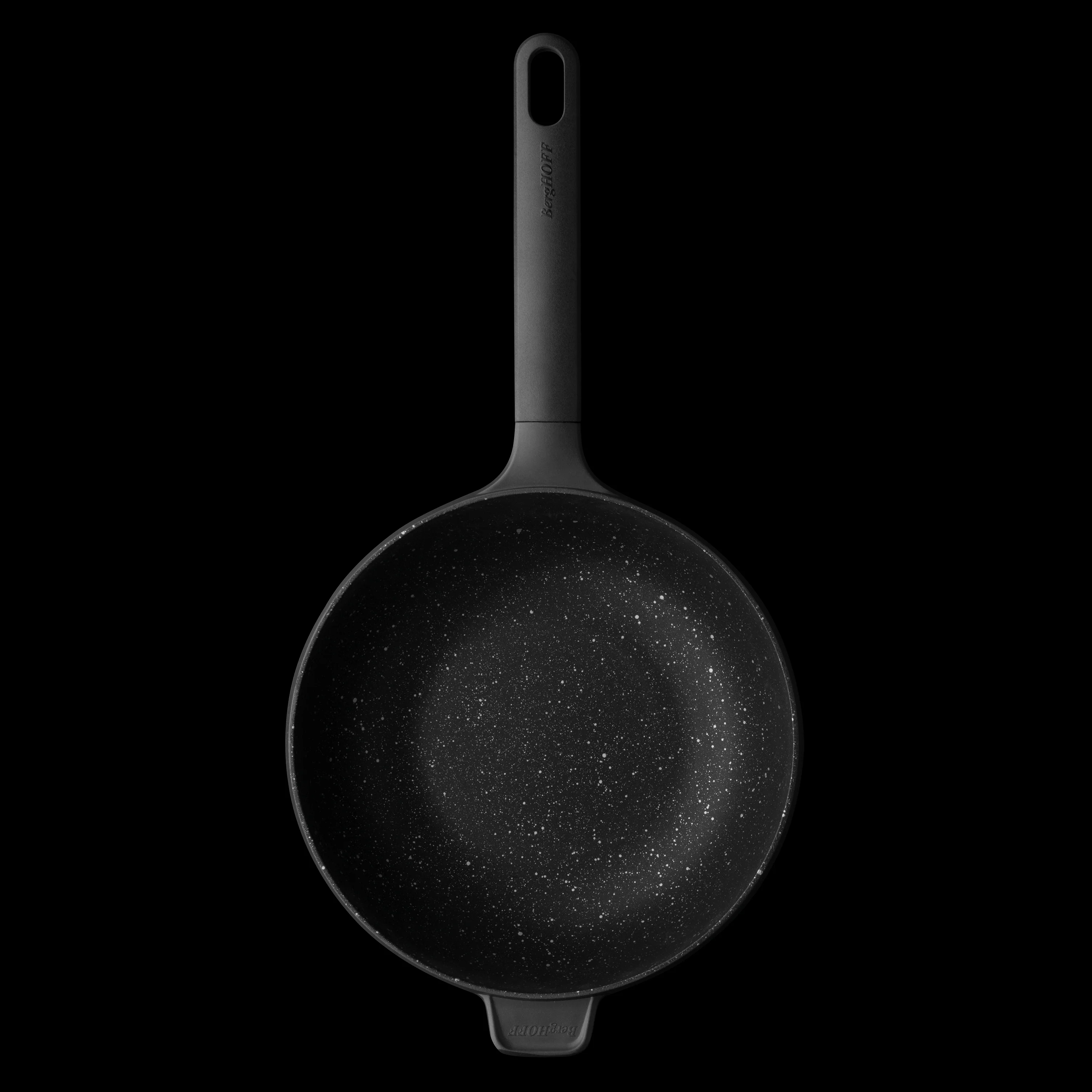 BergHOFF GEM 10" Non-stick Stir Fry Pan 3Qt., Black - Image 3