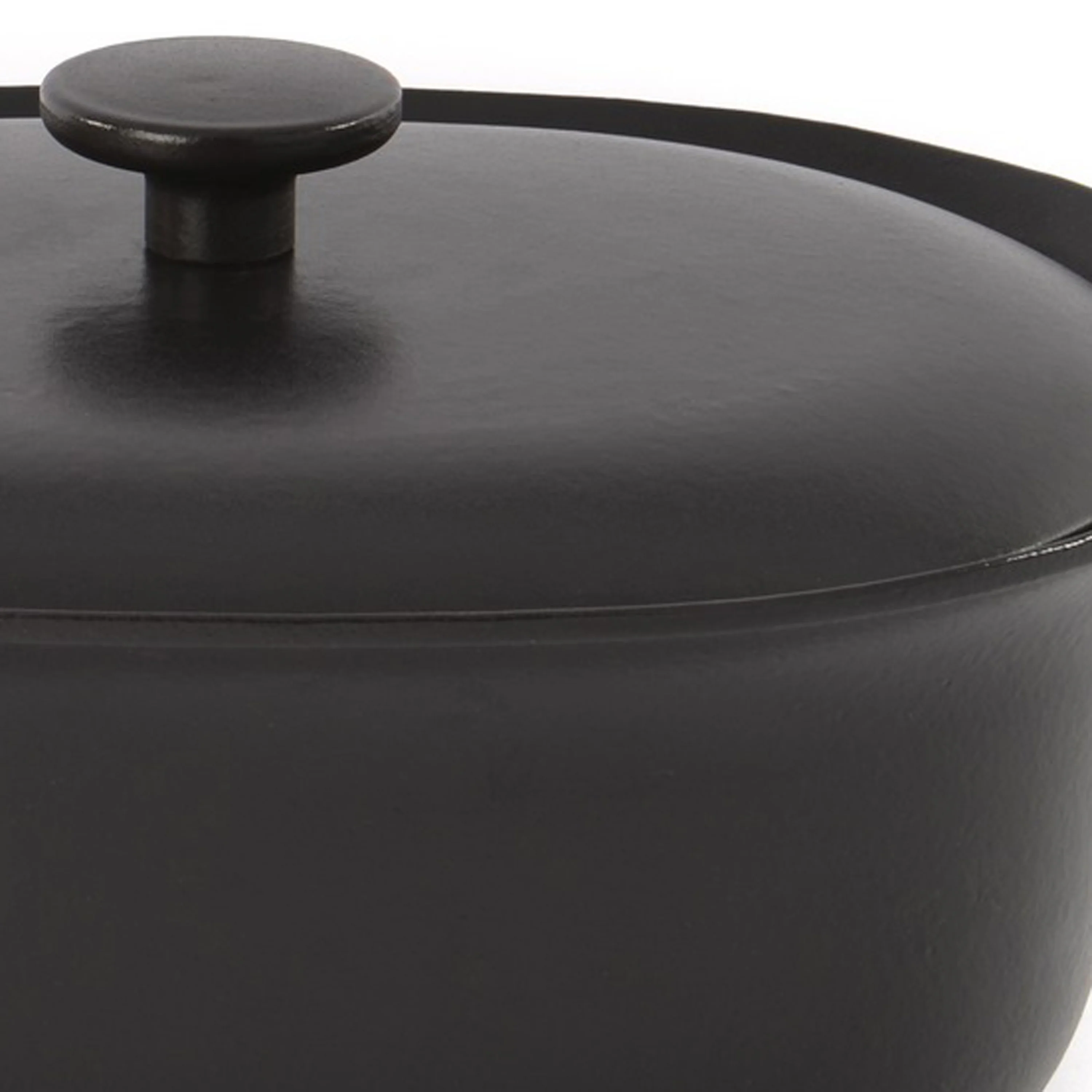 BergHOFF Ron 11" Cast Iron Dutch Oven 5.5Qt., Black, Matching Lid - Image 5