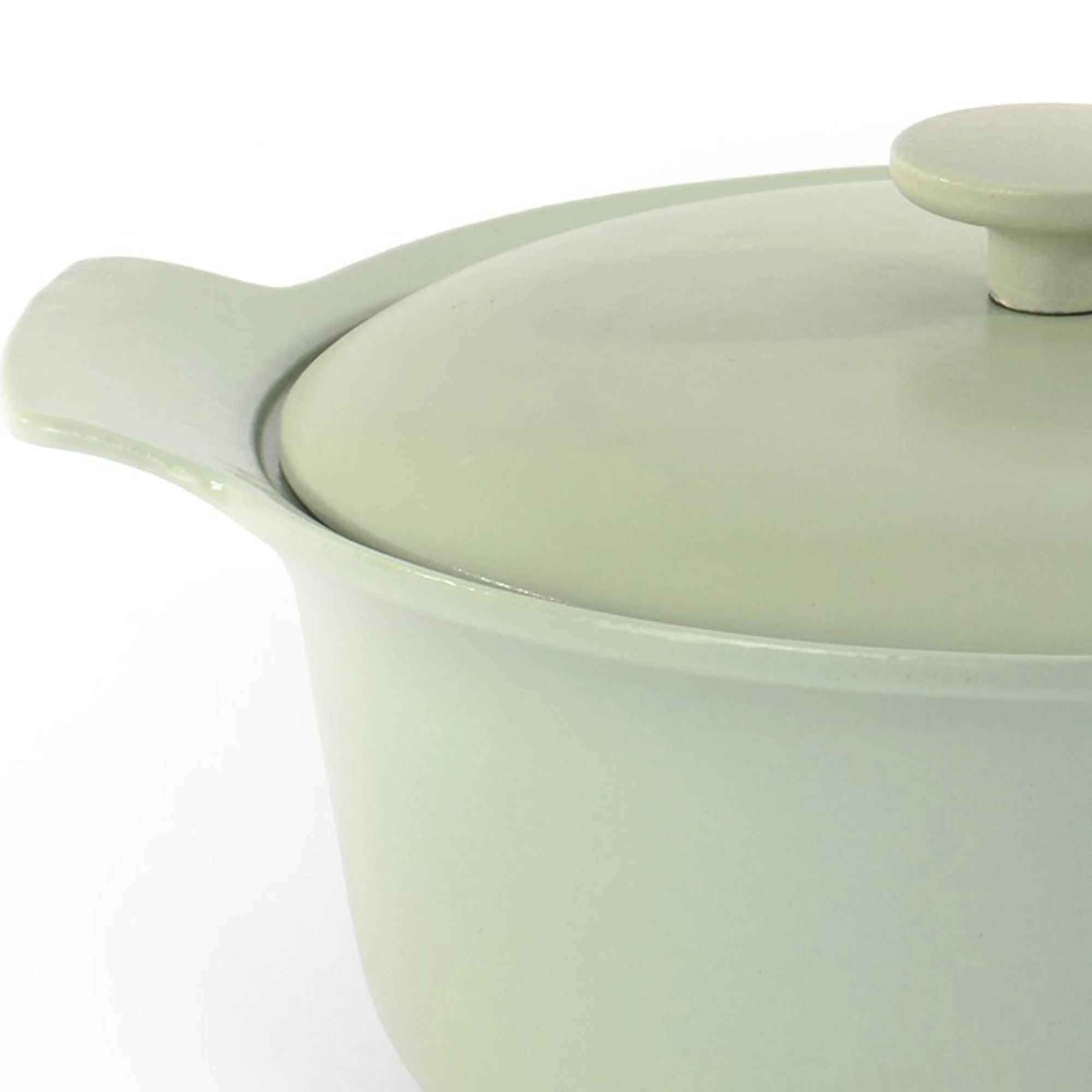 BergHOFF Ron 10" Cast Iron Stockpot 4.4Qt., Green, Matching Lid - Image 3