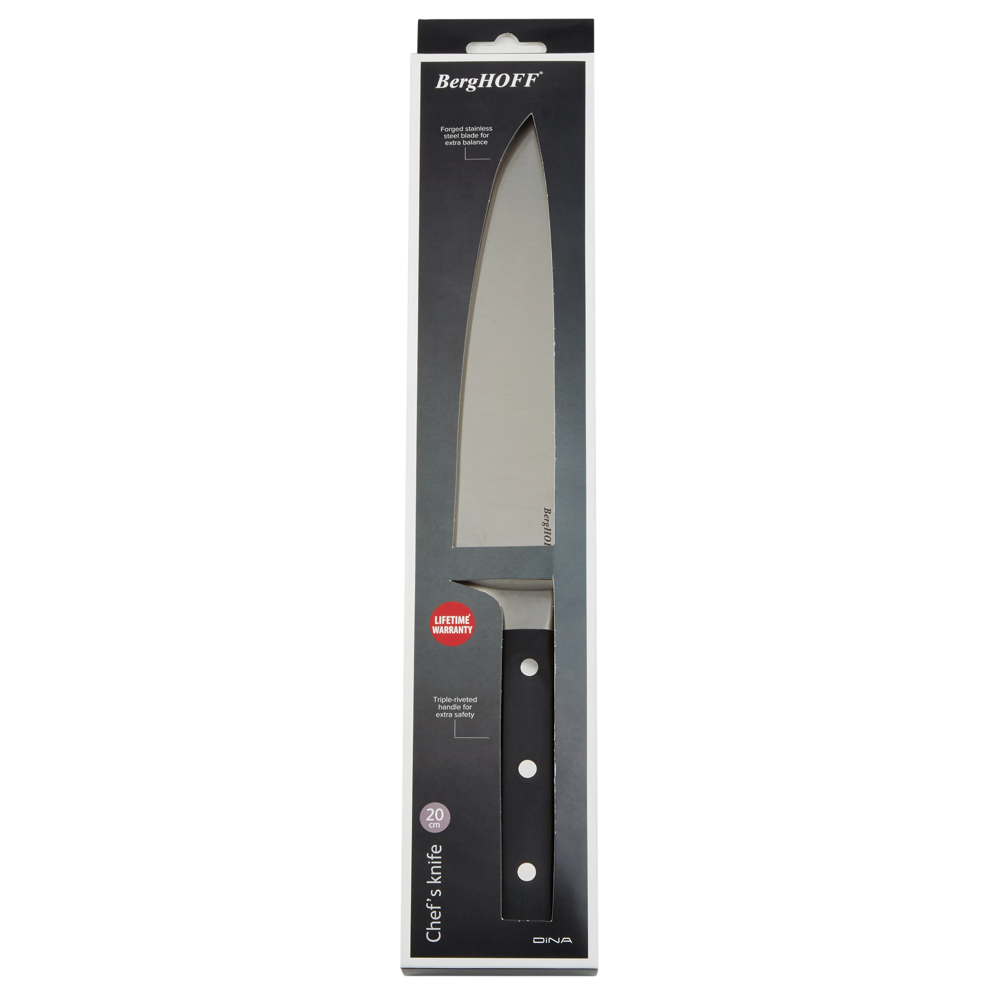 BergHOFF DiNA Gene Stainless Steel Chef's Knife, 8" - Image 5